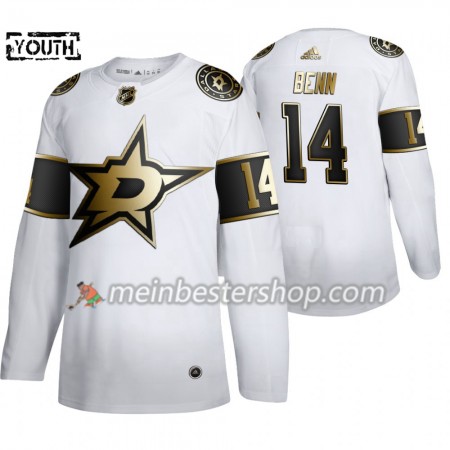 Dallas Stars Jamie Benn 14 Adidas 2019-2020 Golden Edition Weiß Trikot Authentic - Kinder